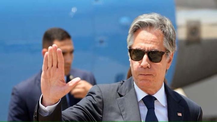 গাজার জন্য যুদ্ধবিরতি পরিকল্পনার বিষয়ে চাপ প্রয়োগে ইসরায়েলে রয়েছেন ব্লিঙ্কেন